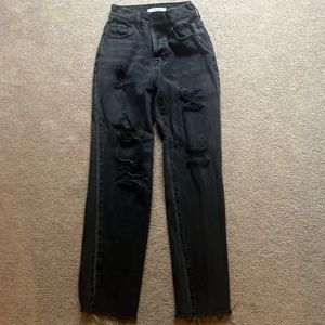 Pacsun high rise straight distressed jeans size 23